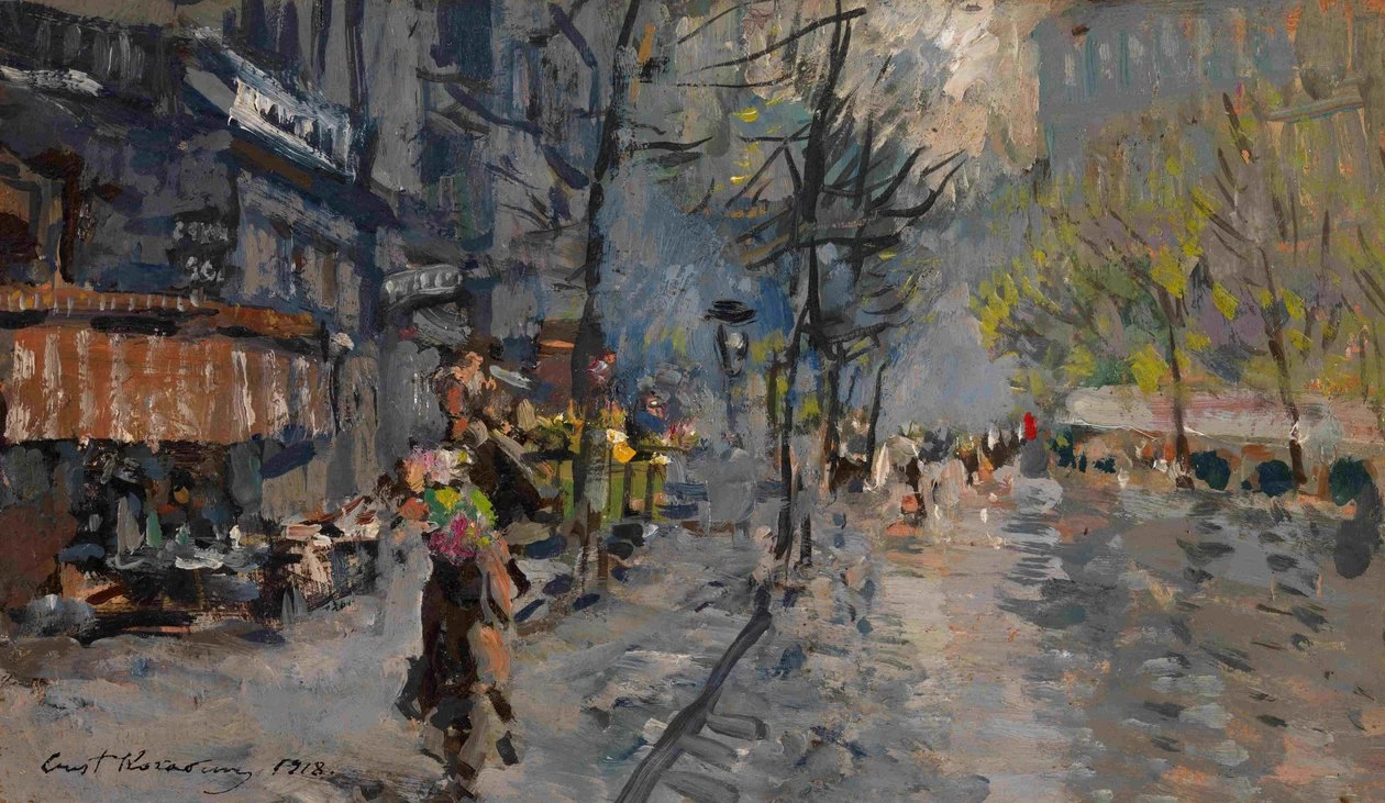 Konstantin Korovin - 131, Una strada a Parigi, 1918